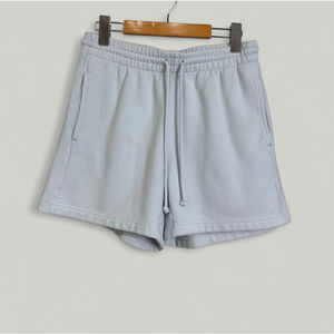 ARITIZIA TNA Shorts Size Small Light Blue Cozy Fleece High-waisted Cotton